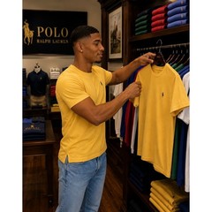 Polo Ralph Lauren Mens Winter Yellow Cotton Crewneck T-Shirt 3XB 710/671615022