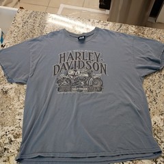 Vintage Harley Davidson Scottsdale Arizona Blue T-Shirt 2XXL Size