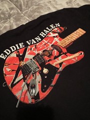 The Roxx Single Stitch Sz L Eddie Van Halen Shirt Black EUC Smoking Baby