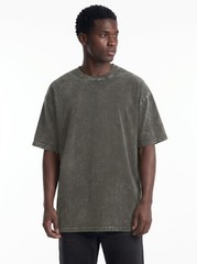 Oversized Tshirts for Men Short Sleeve Vintage Washed Basic Loose Tees, Dark …