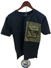 Mercosaki Techwear Cargo Pocket Tee XXL Black Olive Utility Streetwear