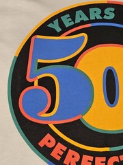 Vtg 90s Fruit of the Loom 50 Years Of Perfection T Shirt XL Single Stitch USA