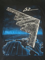 Vintage 1992 Blackbird B-2 Stealth Bomber T-Shirt Men’s Medium Black Air Force