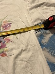 Vintage Soft As Grape Floral Art Shirt Unisex XXL 90s Flowers Water Color Single