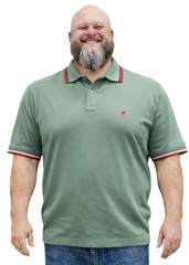 men’s short sleeve cotton polo shirt with collar PLUS SIZES from 2xl to 10xl