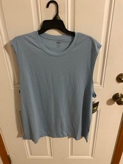 BRAND NEW MEN’S SIZE XL ATHLETIC WORKS AQUA JASPER HEATHER MUSCLE TANK TOP