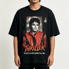 Michael Jackson Thriller Best Selling Album Vintage Pop Music Unisex Fan T-Shirt