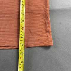 Crazy Horse Claiborne Shirt Small Orange Mens Short Sleeve Tee Used A82