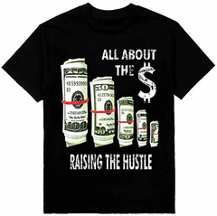 Rasing The Hustle Mens Heavyweight T-Shirt Printed On Shaka Wear Tee