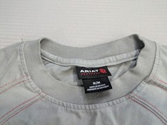 Ariat Work FR Work Knit Shirt Mens M Sleeve CAT 2 2112 Fire Resistant Grey