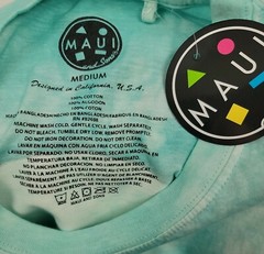 MAUI & SONS (M) Men’s Shark Fintastic Celadon Green Medium T-Shirt
