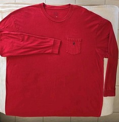 Polo Ralph Lauren Mens 3LT Long Tall Long Sleeve Tee Shirt Burgundy Pocket Pony