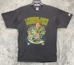VTG Starter Green Bay Packers T-Shirt Sz Large Leader of The Pack Mike Holmgren