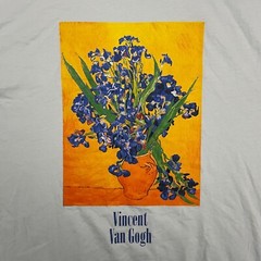 Mighty Fine T-Shirt Mens Large Vincent Van Gogh Art Graphic Cotton Casual Dad