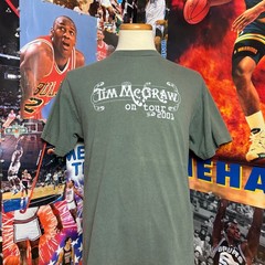 Tim McGraw on Tour 2001 T Shirt Men’s Green Graphic Tee Set This Circus Down
