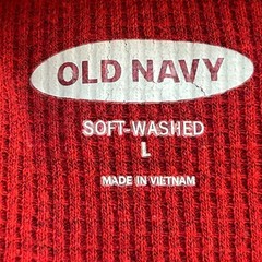 Old Navy Waffle Knit Thermal Shirt Large Cozy Heavyweight Sleep Comfy Relaxed