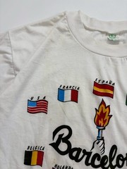 Vintage 1992 Barcelona Spain Olympic Games T-Shirt Single Stitch Graphic Tee L