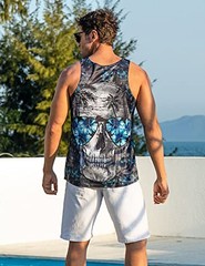 3D Tank Top Novelty Graphic Fun Unique Design Art Print