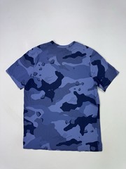 Nike Dri Fit Camo T Shirt Men’s Large Blue Short Sleeve Swoosh BV7963-427