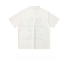 Studded Collar Graphic Polo Shirt Men Y2K Streetwear Oversized Cotton M-2XL