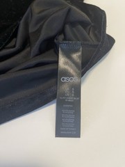ASOS Tank Top Men’s Black Velvet Small Goth Rocker