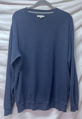 Peter Millar Shirt 100% Cotton Long Sleeve Crew Neck Blue Casual Lightweight