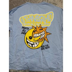 6THNBRHD Skyfall Tee Mens XXL Sky Blue Graphic Sun Moon T-Shirt NEW
