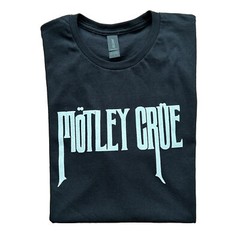 Motley Crue T-Shirt 100% Lightweight Cotton NEW Black Mens Unisex Fit Size S-XL