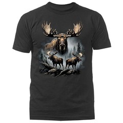Bull Moose Wilderness Forest Wildlife Nature T-shirt