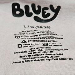 Bluey Smoochy Kiss Pink T-Shirt Men’s Large Shirt Bingo Bandit Chilli Heeler