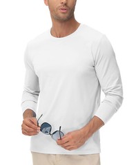 Men’s UPF 50+ Long Sleeve Shirts Sun Block Fishing Casual Sport Workout T-Shirts