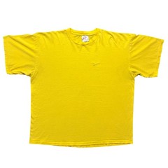 Vintage 90s Nike White Tag Shirt XL Yellow Embroidered Mini Swoosh Made In USA