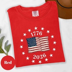 USA Flag 250 Years Shirt 1776 to 2026 Patriotic Anniversary Graphic Sweatshirt
