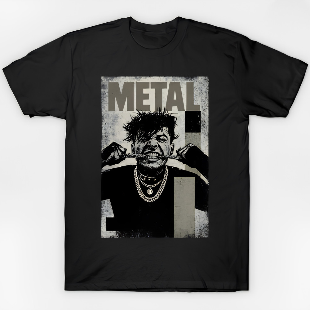 Raw Metal: Chained Intensity Art T-Shirt