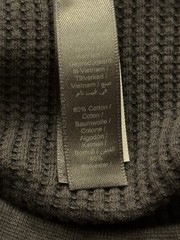 SKIMS $72 Grey Waffle Classic Long Sleeve T-Shirt Men’s Size Medium Preppy
