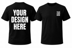 Custom T-Shirts: Print Your Photo/Logo Front & Back, Unisex Personalized Tee