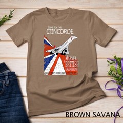 Concorde Retro Vintage British aircraft travel pilot t-shirt Unisex T-shirt