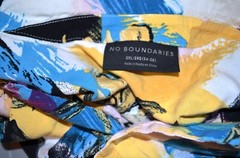 NO BOUNDARIES HAWAIIAN SHIRT CREAM CRAZY PATTERN SIZE 3XL