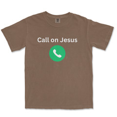 Call On Jesus Shirt Christian Shirts for Men Graphic Jesus Shirt For Men