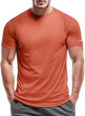 Men’s Moisture Wicking Quick Dry Lightweight Crewneck Workout T-Shirt for Gym