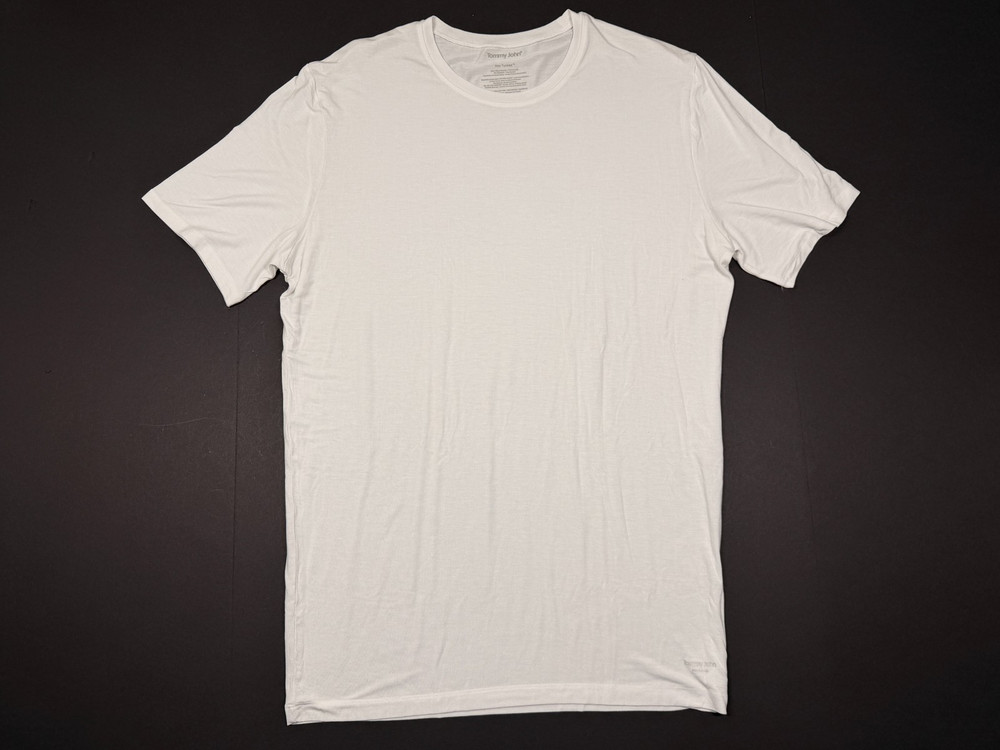 Tommy John Second Skin Stay Tucked CrewNeck Undershirt – White Size XL