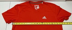 Adidas Ultimate Tee Men’s V-Neck Red Sz Large