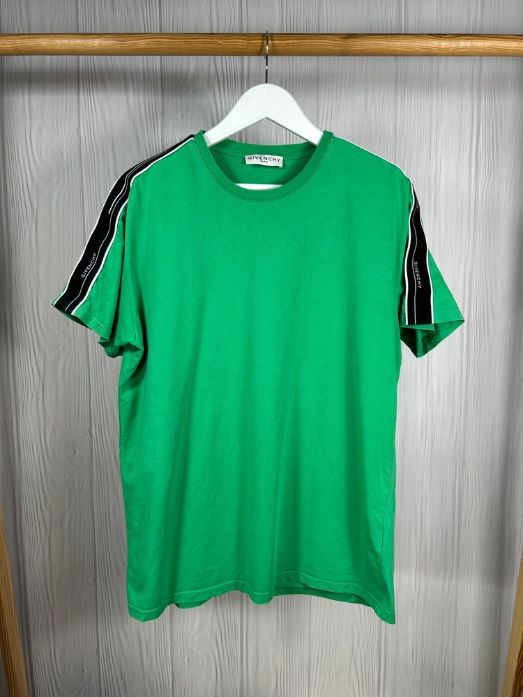 Givenchy Contrasting Strap Tape Logo T-Shirt Size M