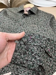 Paul Smith London Men Floral Shirt Made in Italy Cotton Long Sleeve Size 17 43