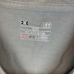 Under Armour T Shirt Mens L Freedom Flag Cotton Loose Fit Gray Read
