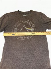 2020 Pink Floyd the dark side of the Moon brownish gray small T-shirt 50% cotton