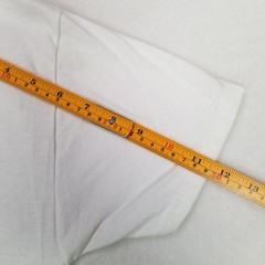 Hanes Men’s White Basic V-Neck T-Shirt Slim Fit Comfort Blend Size Medium Casual