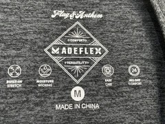 Flag & Anthem MadeFlex Men’s Charcoal Heather Short Sleeve T-Shirt Sizs Medium M