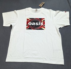 Levi’s oasis Union Jack Logo Band Shirt Mens XL White