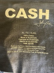 Johnny Cash Concert T-shirt Men’s XL The Fabulous In Person Tour Blue Tie Dye